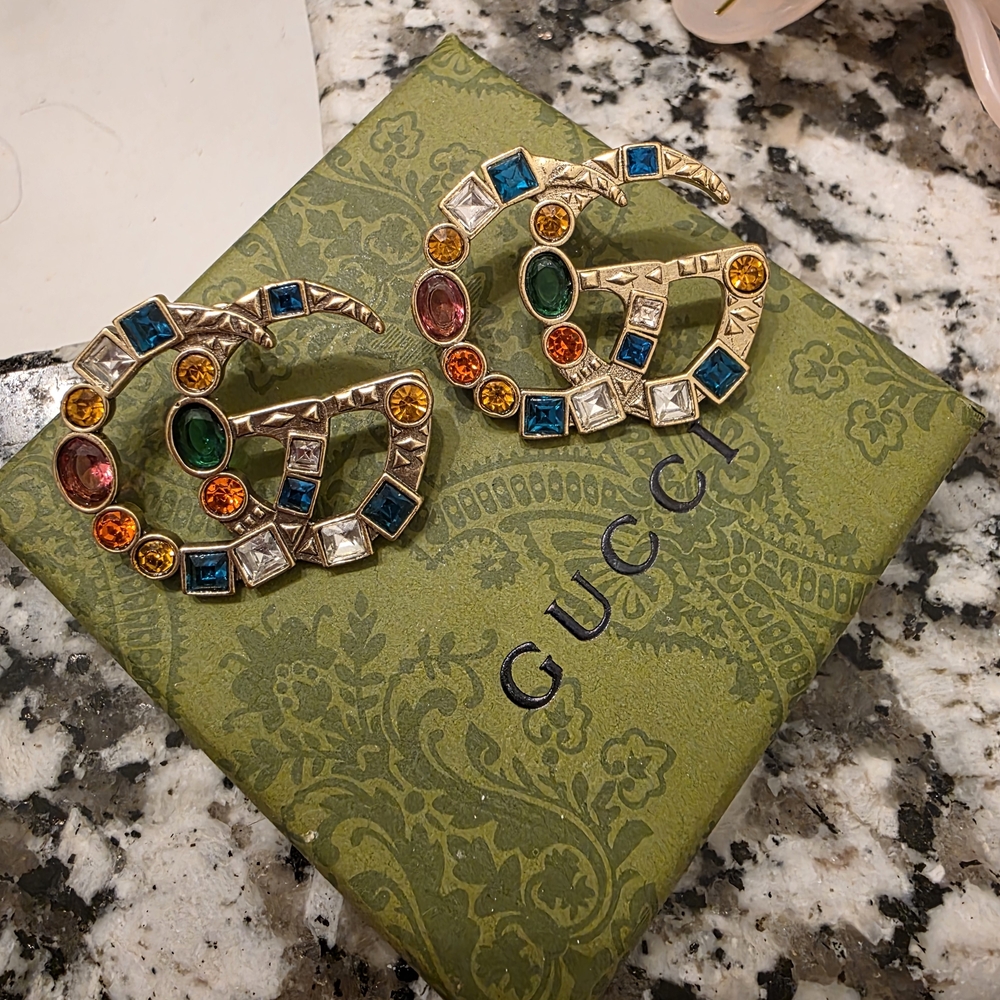 Handmade Multicolor Crystal Earrings